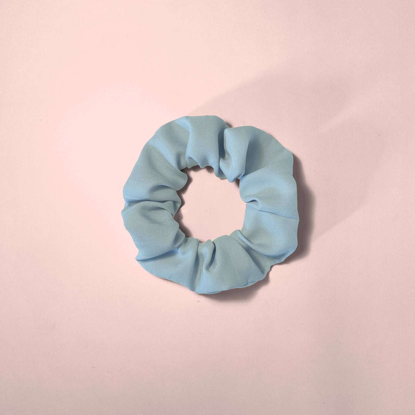 Corporate blue scrunchie