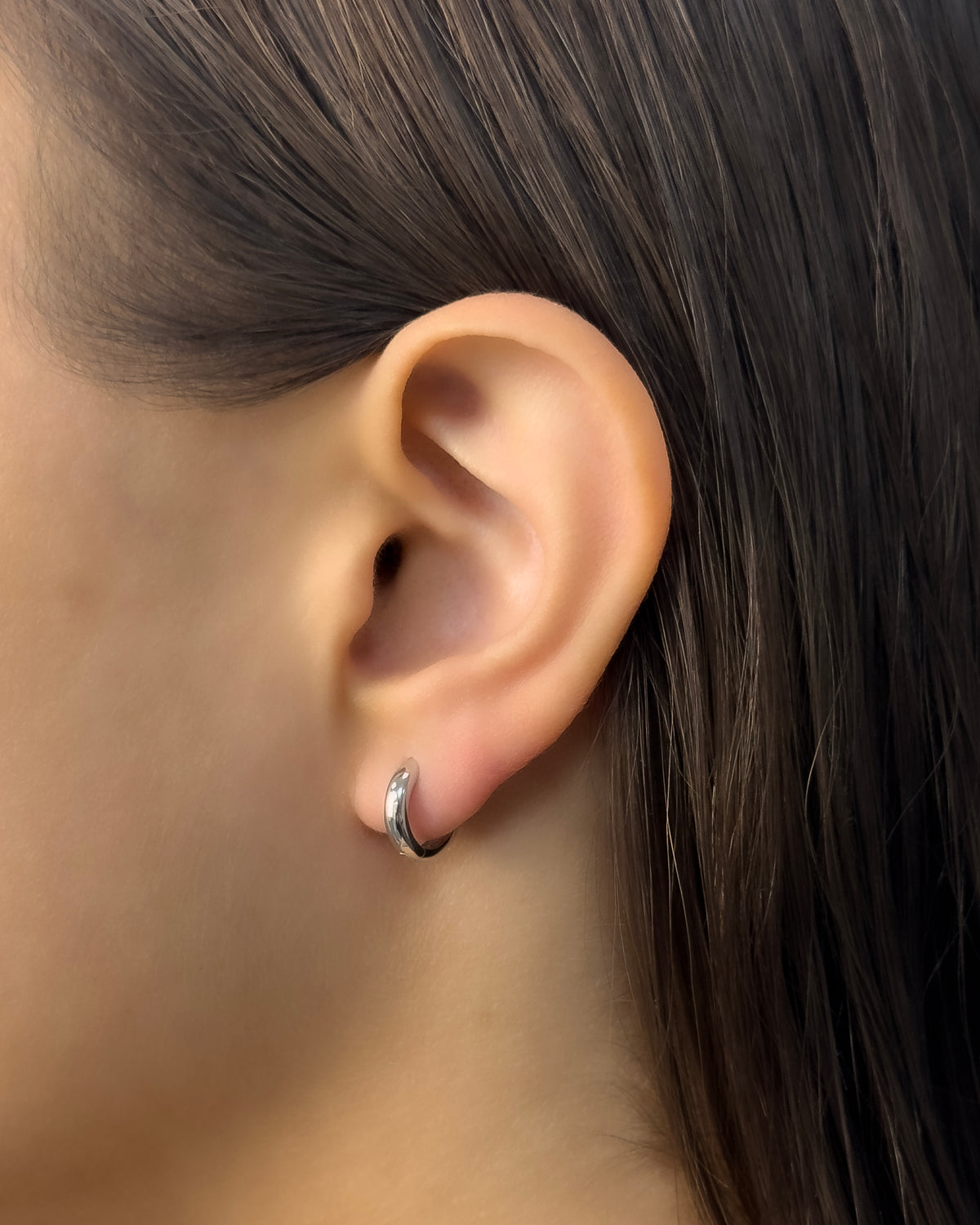 Silver hoop