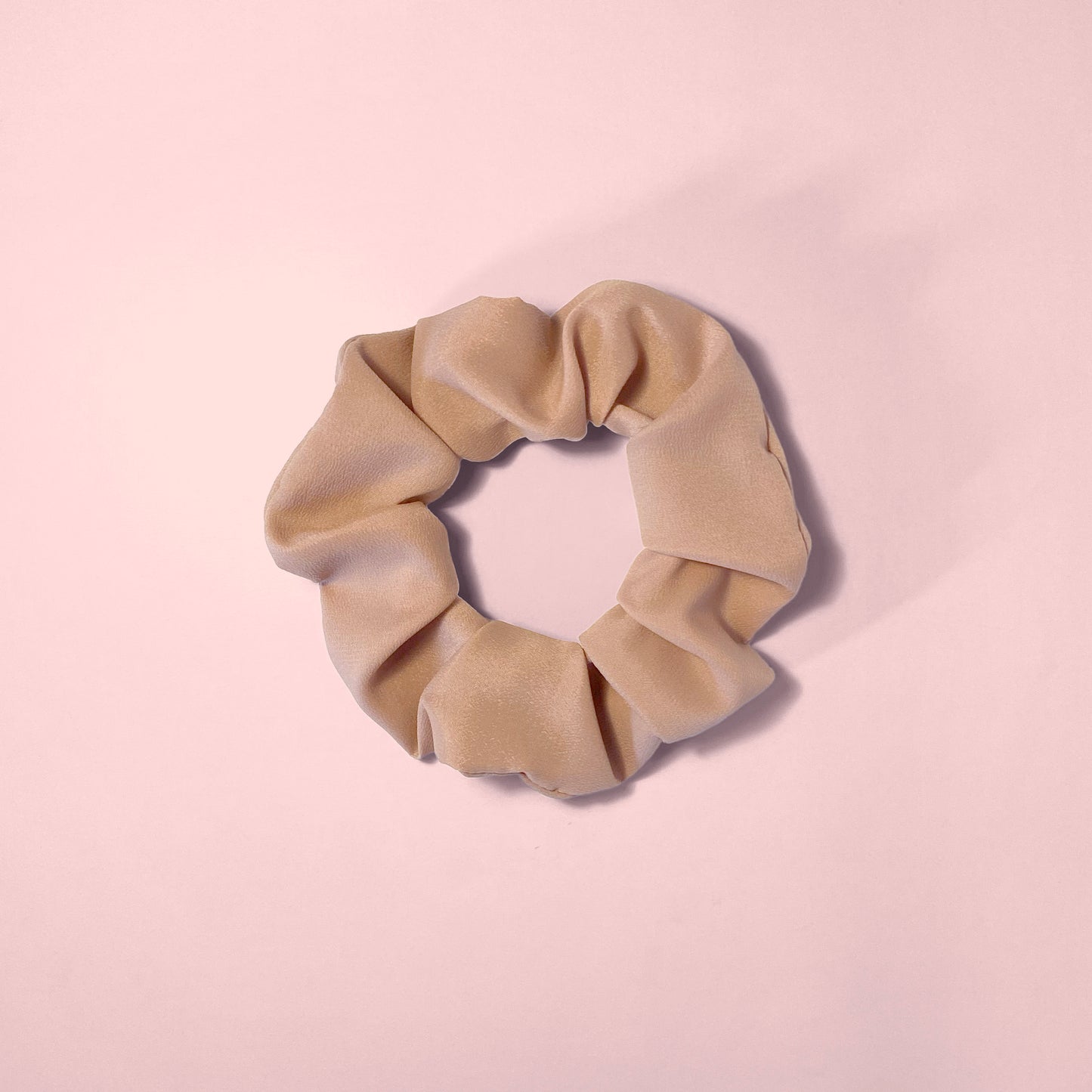 Rose quartz scrunchie