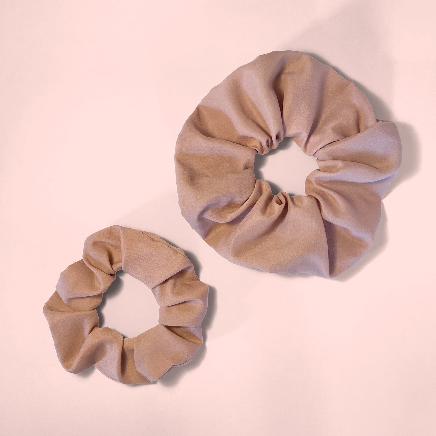 Rose quartz scrunchie