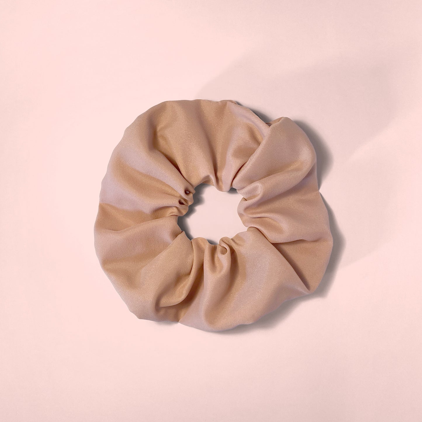 Rose quartz scrunchie
